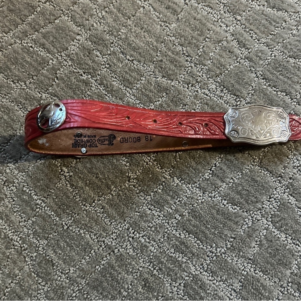 Justin Top Grain Cowhide Kids Belt 18 800rd